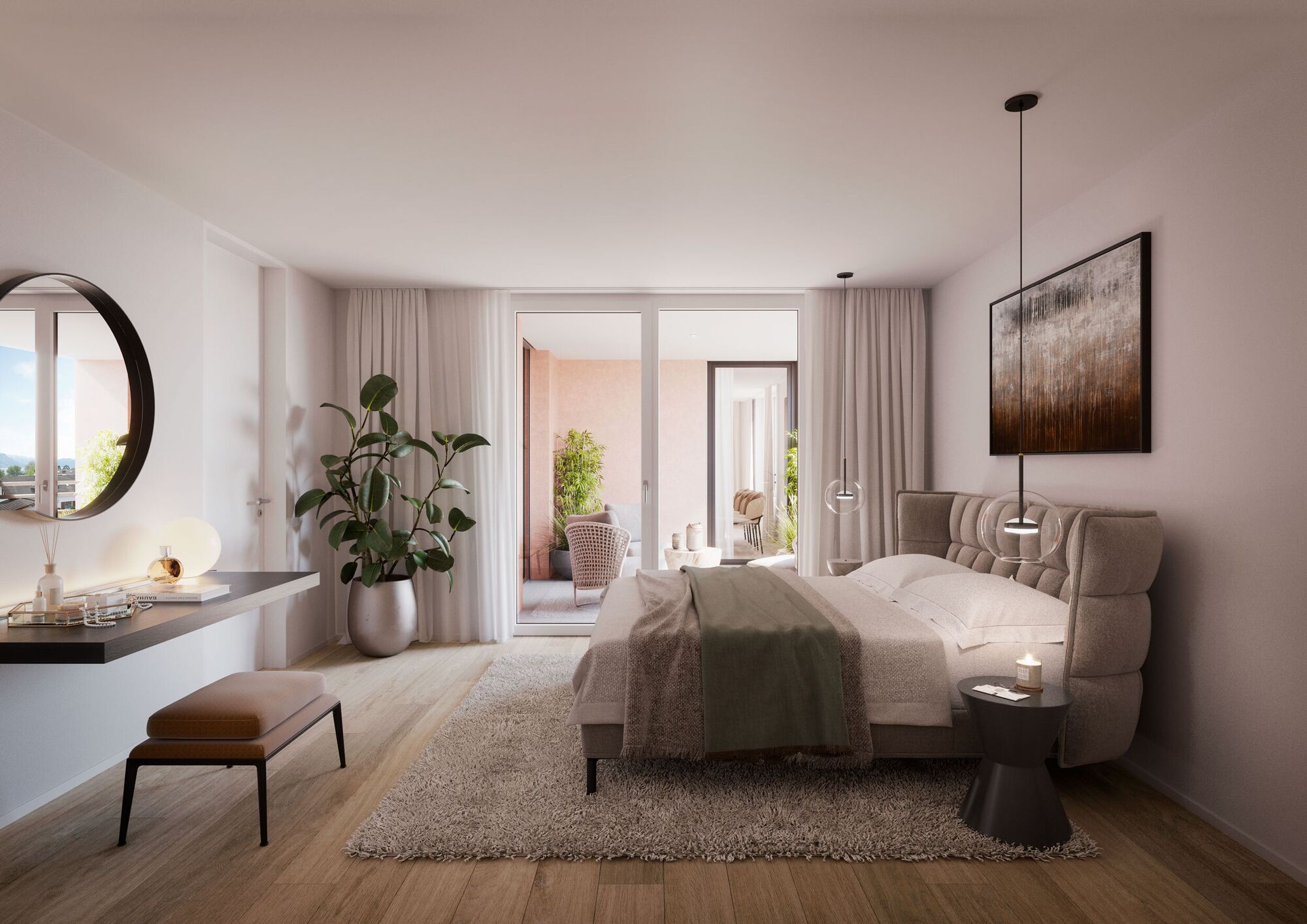 Neubau Attikawohnung mit Blick über den See